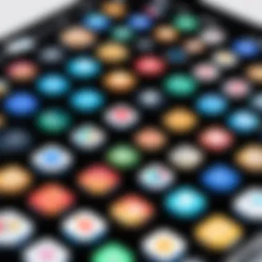 Collection of Tracking App Icons Various tracking app icons displayed on a smartphone screen