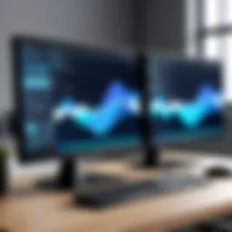 Adjustable monitor showcasing ergonomic design