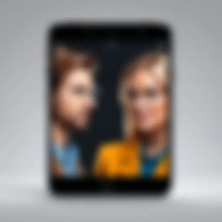 Conceptual artwork showing the importance of anonymity in dating app interactions