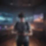 Virtual reality gaming experience on Oculus Quest 2