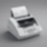 Modern fax machine with digital display