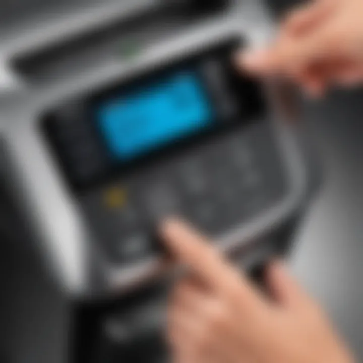 User-friendly controls on a Fellowes paper shredder