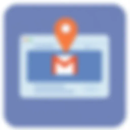 Gmail interface showcasing device location features