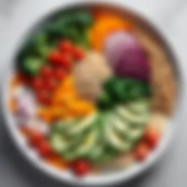 Nutrient-Rich Meal Presentation Fresh N Lean meal showcasing vibrant vegetables and grains