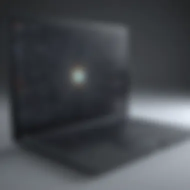 Downloading Game Files on Laptop Innovative visualization of downloading game files on a laptop