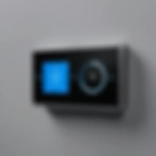 Close-up view of the GE Smart Switch Add-On showcasing its sleek design and control features.