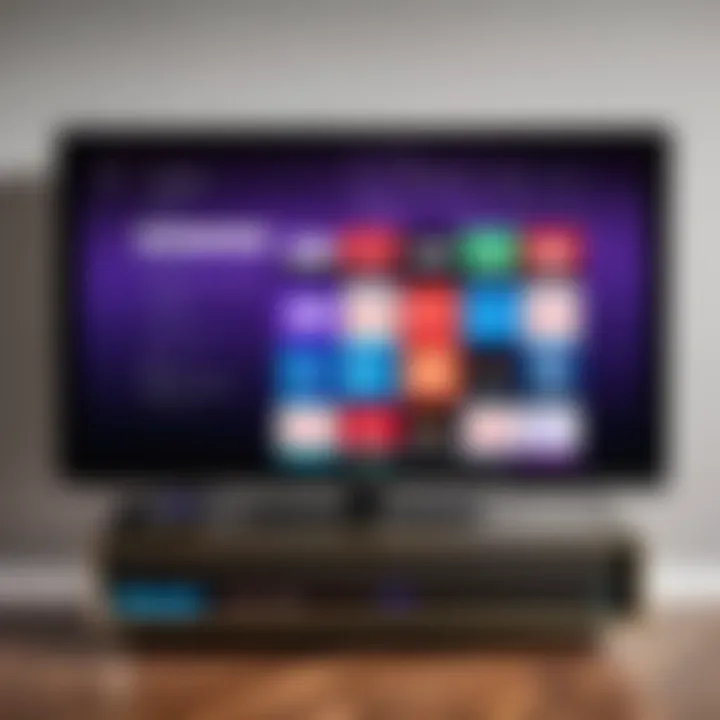 Roku device displaying live TV options