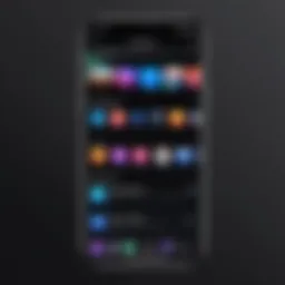 iPhone displaying streaming options