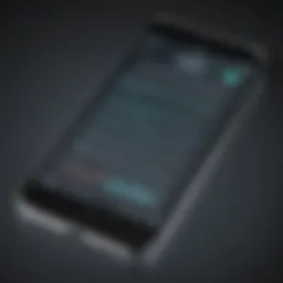 Smartphone screen displaying malware scan results