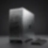 Elegant HP desktop computer design in modern workspace