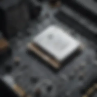 Close-up of high-performance HP desktop computer components