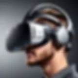 A sleek smartphone VR headset showcasing modern design