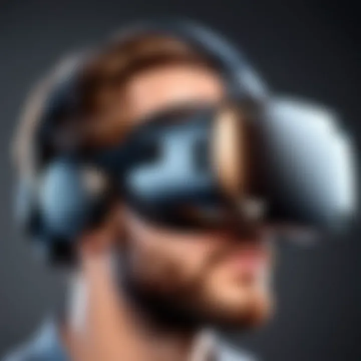 A close-up of user comfort features in VR headsets