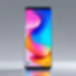 Affordable Samsung smartphone showcasing vibrant display