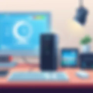 Modem Installation Setup Installation setup for a modem