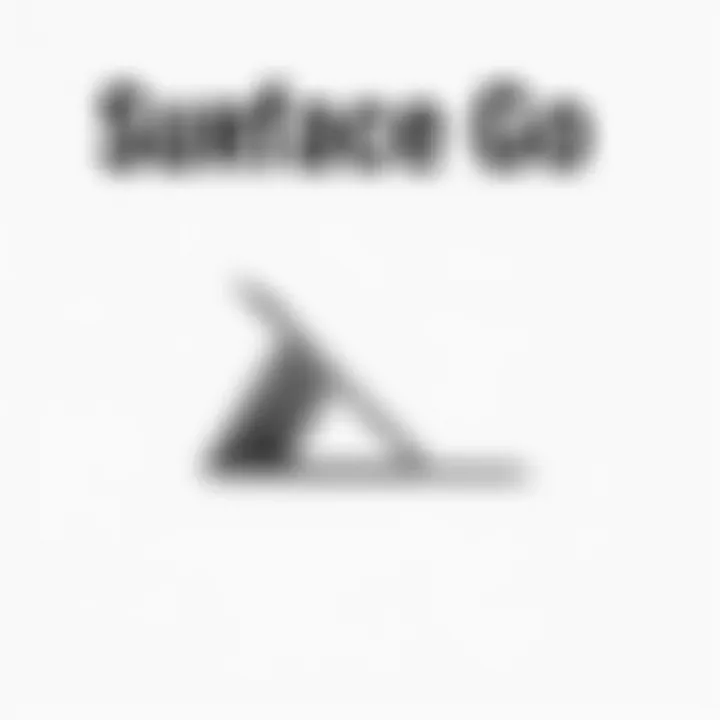 Sleek Profile of Surface Go Elegant design showcasing the Surface Go's sleek profile