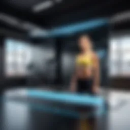 Innovative fitness mirror showcasing cutting-edge technology
