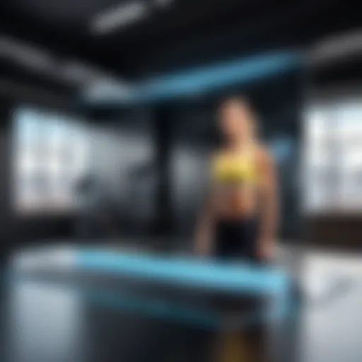 Innovative fitness mirror showcasing cutting-edge technology