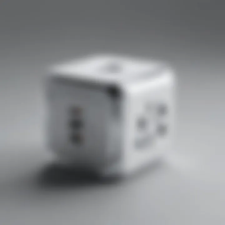 Close-up of iPhone Power Cube ports and connectivity