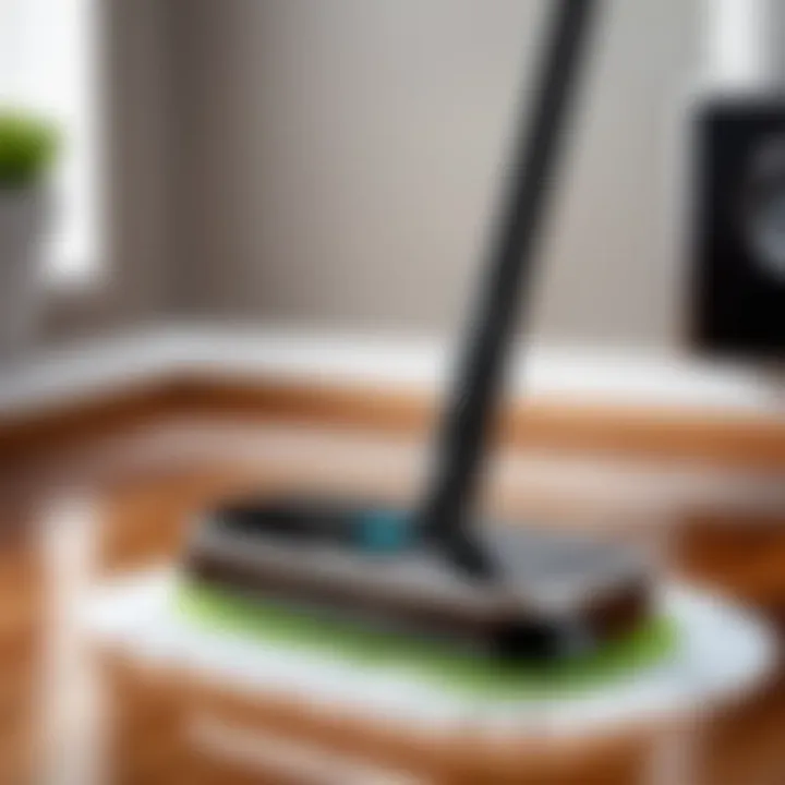 Close-up of Braava Mop's cleaning technology
