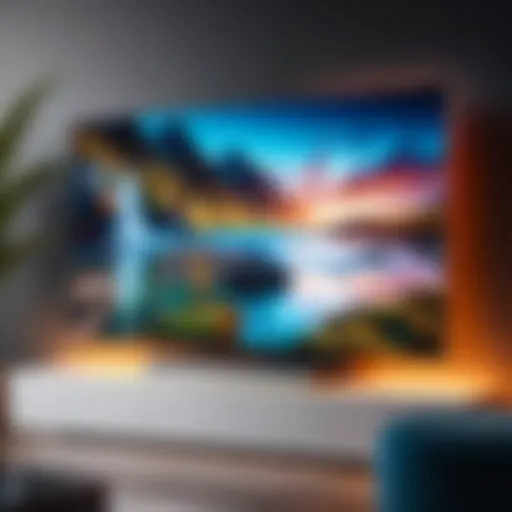Luxurious OLED TV showcasing stunning visuals