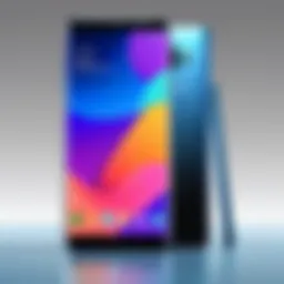 Latest Samsung phone showcasing its sleek design