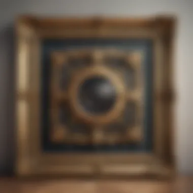 Opulence Unveiled Luxurious framed print in opulent decor