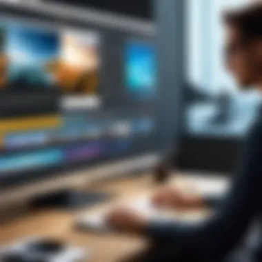 Visual Storytelling Through Video Editing Artistic video editing process with a focus on enhancing visual storytelling
