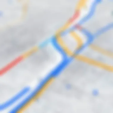 Optimized Route Planning Digital interface showing route optimization