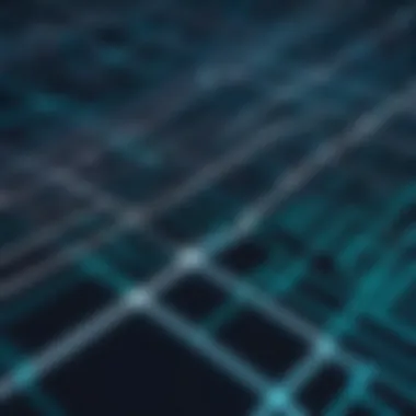 Streamlined Route Matrix Futuristic grid with multiple route options