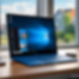 Illustration of Messenger app icon on Windows desktop
