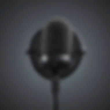 Illustration of microphone symbol on Android screen for recording calls