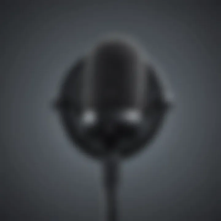 Illustration of microphone symbol on Android screen for recording calls