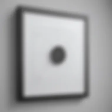 Simplicity Refined Minimalistic modern framed art piece