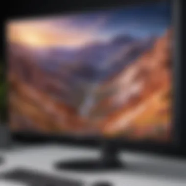 Close-up of Samsung Monitor Display Quality