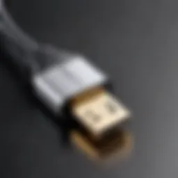 High-speed HDMI cable showcasing its robust design.