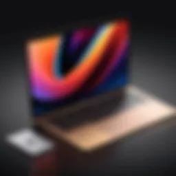 A sleek MacBook showcasing its design and display