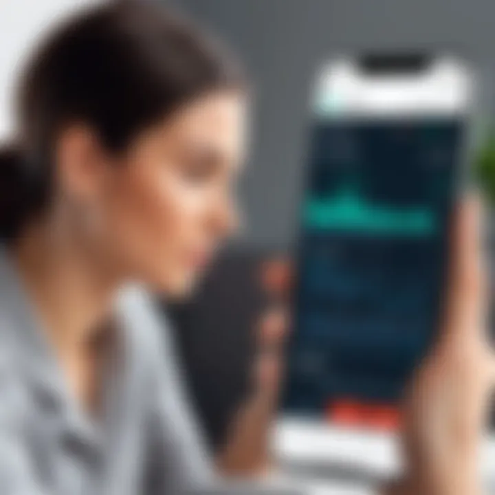 User reviewing analytics of blocked calls on their device