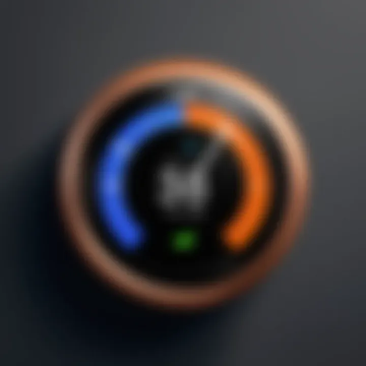 Close-up of Nest Learning Thermostat features