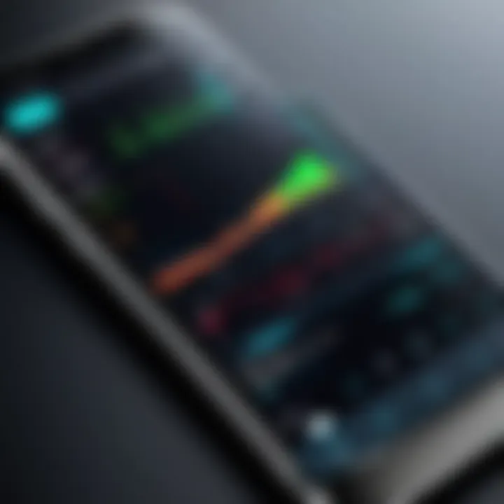 Performance metrics display of Nuu cellphones
