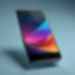 Sleek design of Nuu cellphone showcasing innovative features