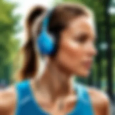 Comfortable in-ear headphones for long runs