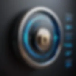 Secure password vault interface illustration