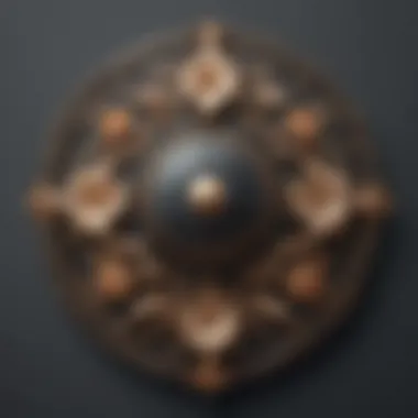 Floral Elegance: An Intricate Design Exquisite intricate floral doorbell plate design