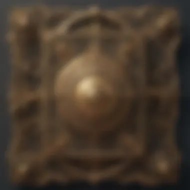 Vintage Opulence: Ornate Details Vintage oversized doorbell plate with ornate details