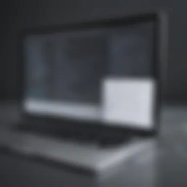 Digital Screen Illustration of PDF Merging Process PDF merging process on digital screen