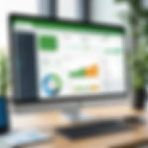 Dashboard overview of QuickBooks Online showcasing key metrics and navigation.