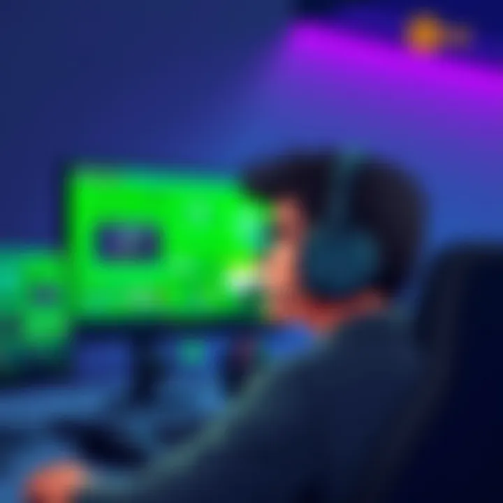 Immersive Gaming Experience with Razer BlackShark V2 Pro Wireless User wearing Razer BlackShark V2 Pro Wireless headset in gaming environment