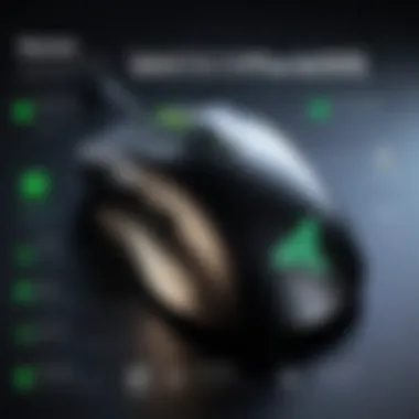 Infographic detailing the sensor specifications and performance metrics of the Razer DeathAdder Mini.