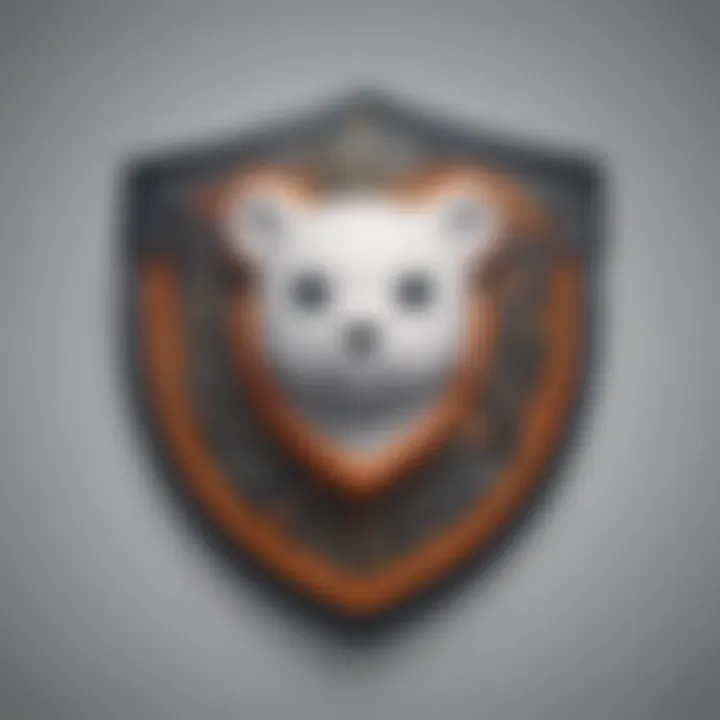 Illustration of Reddit Logo with Antivirus Shield